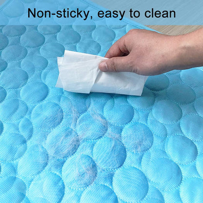 Self-Cooling Mat for Dogs Cats-Ice Silk Pet Cooling Pad, Portable & Washable Dog Cooling Blanket for Kennel/Sofa/Bed/Floor/Car Seats